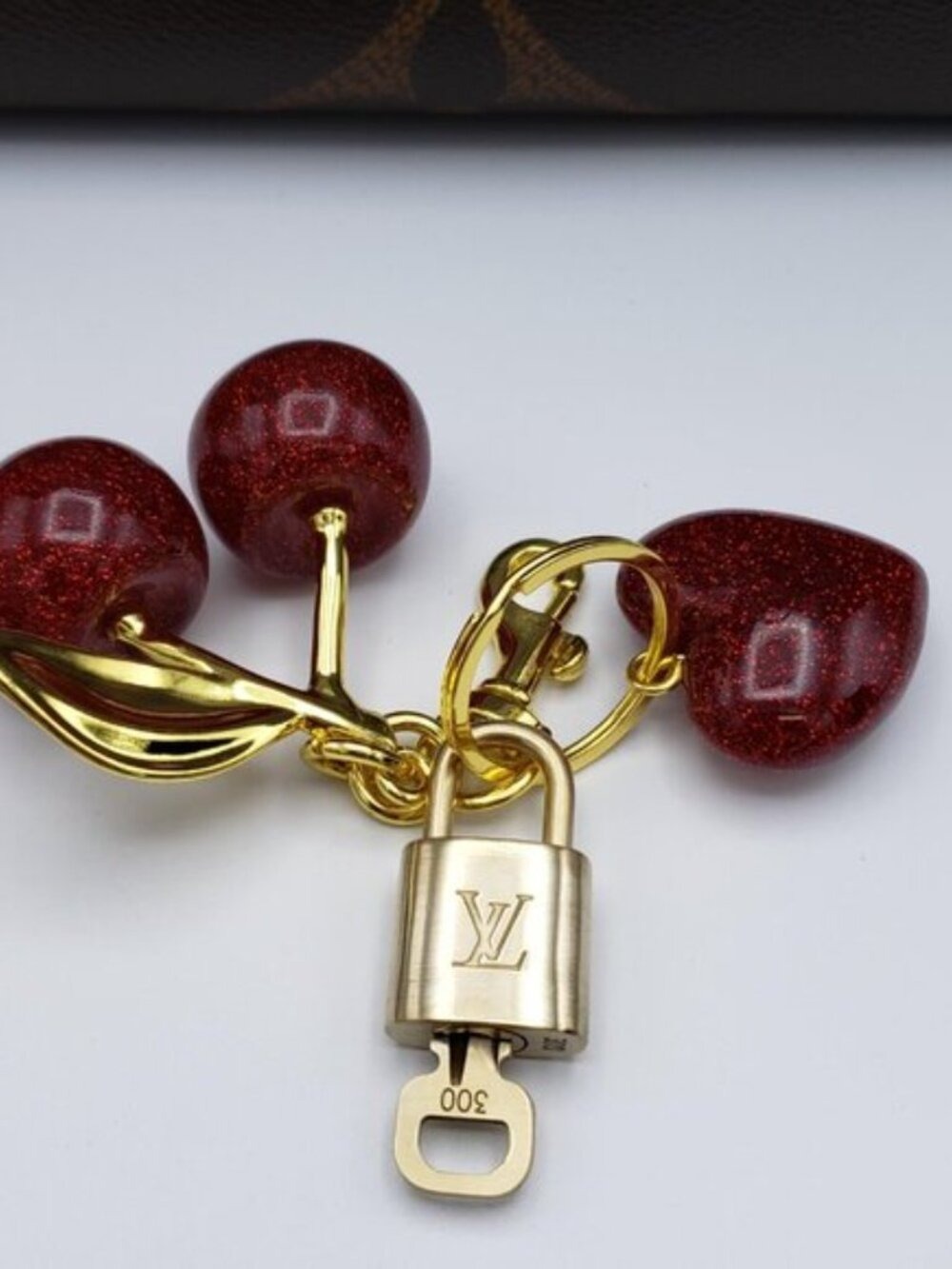 Authentic LV Gold Padlock & Key Set ✨ Luxury Bag Charm w/ Keychain - Picture 7 of 10